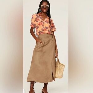 Equipment Silk Oversized Hawaiian shirt